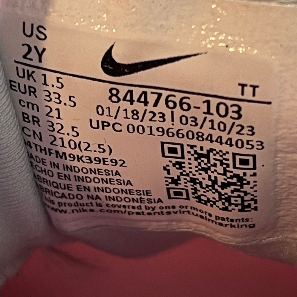 Nike Air Presto 'White Jade Ice' Kids Shoes Size 2Y - Picture 11 of 11